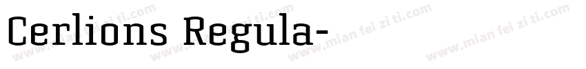Cerlions Regula字体转换